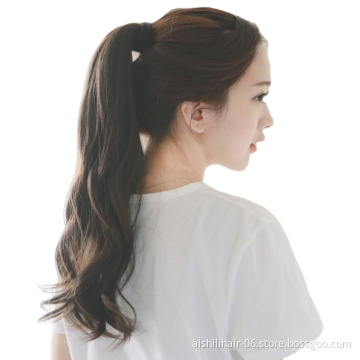 AISHILI Wholesale Synthetic Hair Extensions Two Color gradient Tone Hair Weave Synthetic Ponytail for women